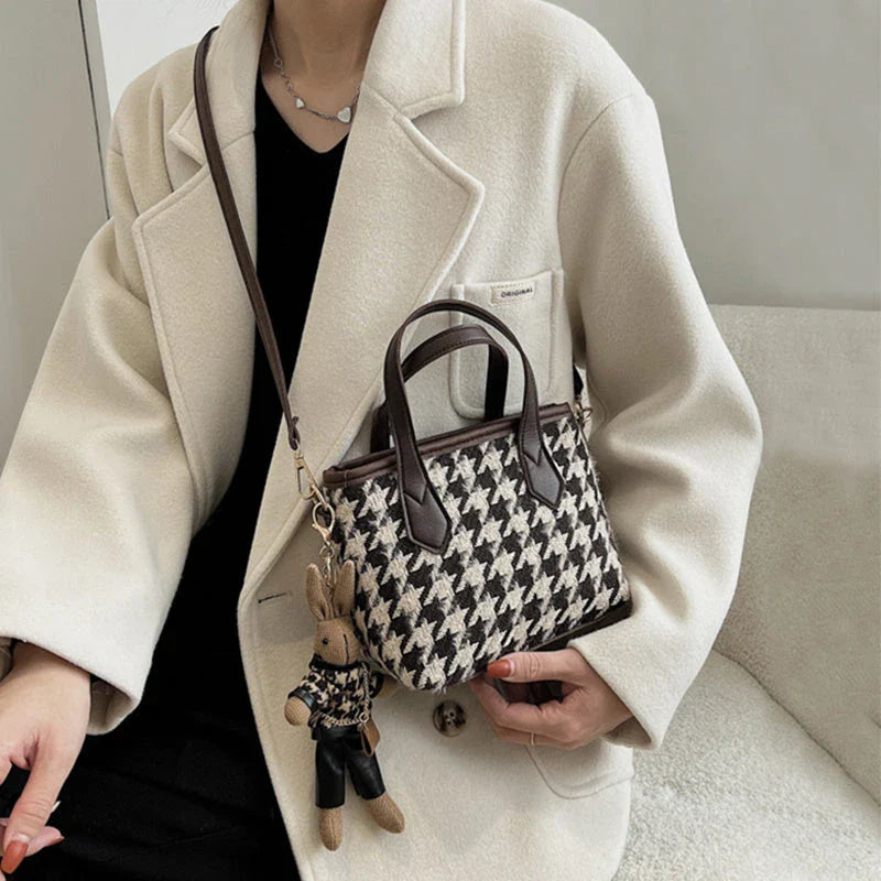 Stylish Houndstooth Messenger Bags for Effortless Fashion