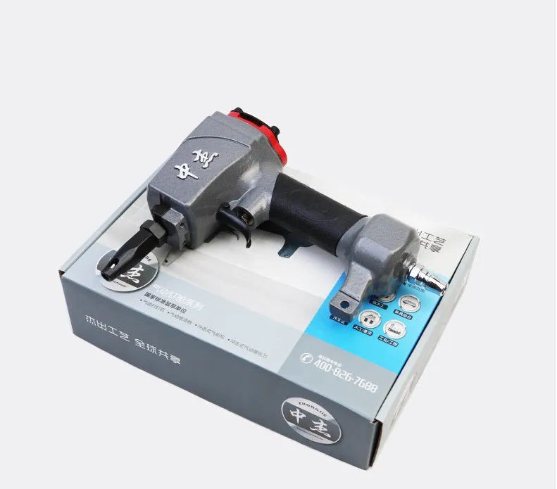 DK30 model metal pneumatic nail gun for punching holes in fabric and sheet materials.