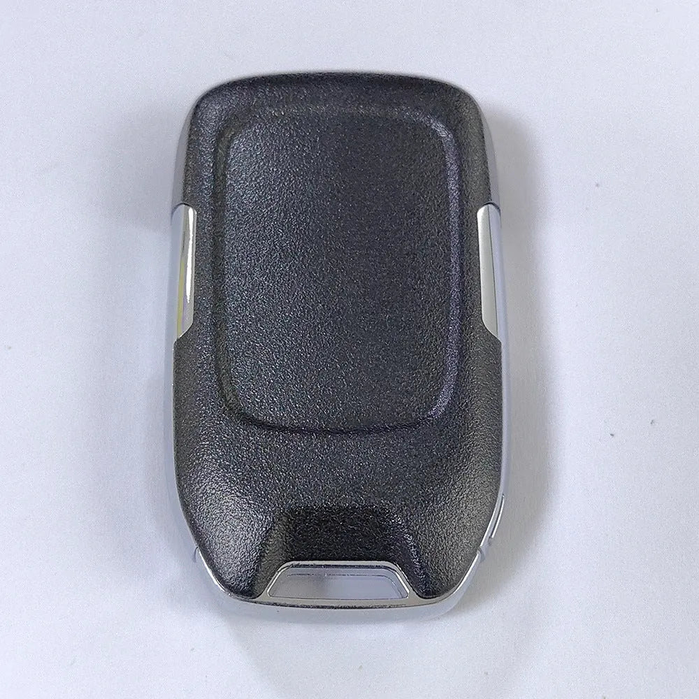 Black ABS 5-key smart key remote control shell for 2019-2022 Chevrolet Silverado Sierra with silicone button pad