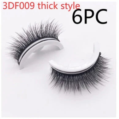 Captivating 3D layered mink-like false eyelashes for bold, voluminous eye makeup looks