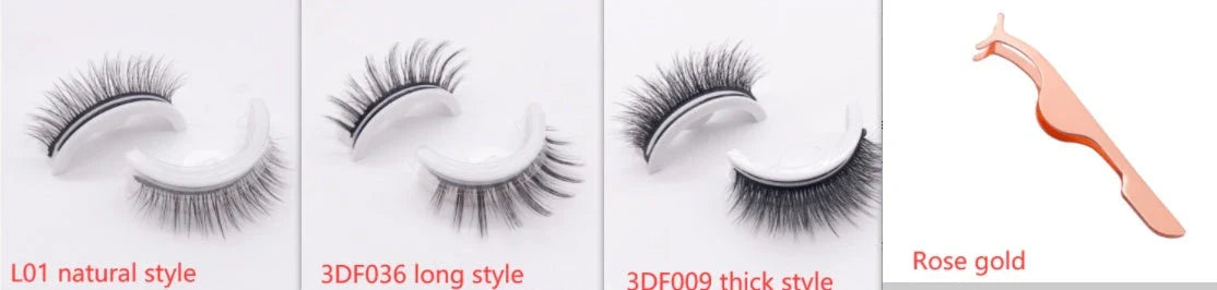 Captivating 3D layered mink-like false eyelashes for bold, voluminous eye makeup looks