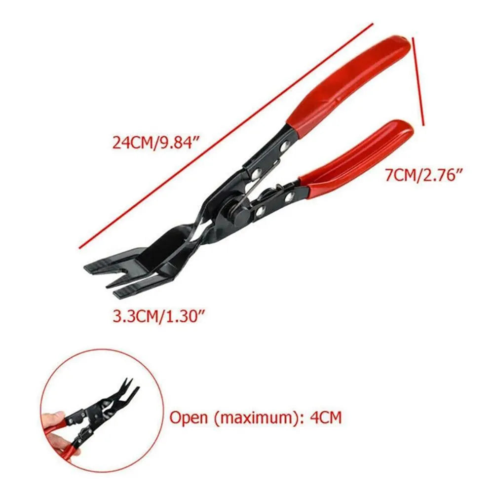 Blue car universal disassembly separator pliers for removing interior clips and door panels