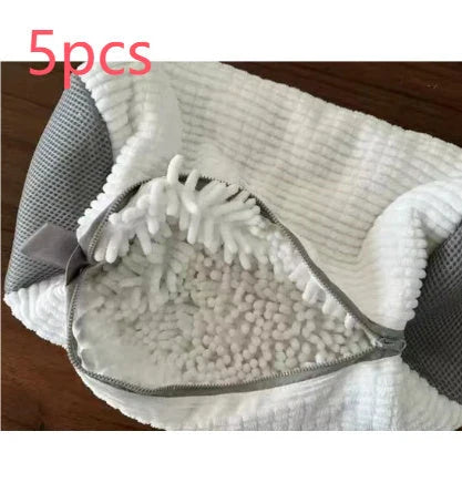 Shoe Cleaner Washing Machine Bag with Chenille Fibers for Gentle, Effective Shoe Cleaning