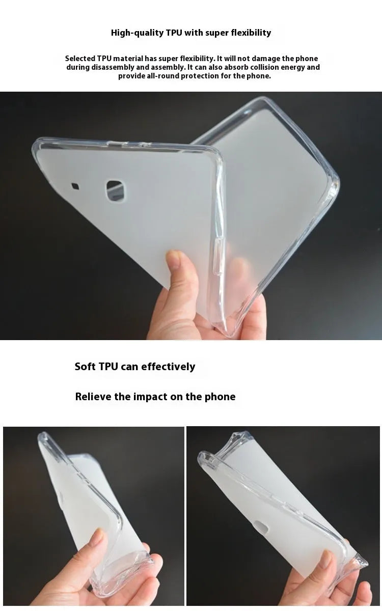 Ultra-thin clear transparent white silicone protective case for iPad Air 4 or 5th generation tablet