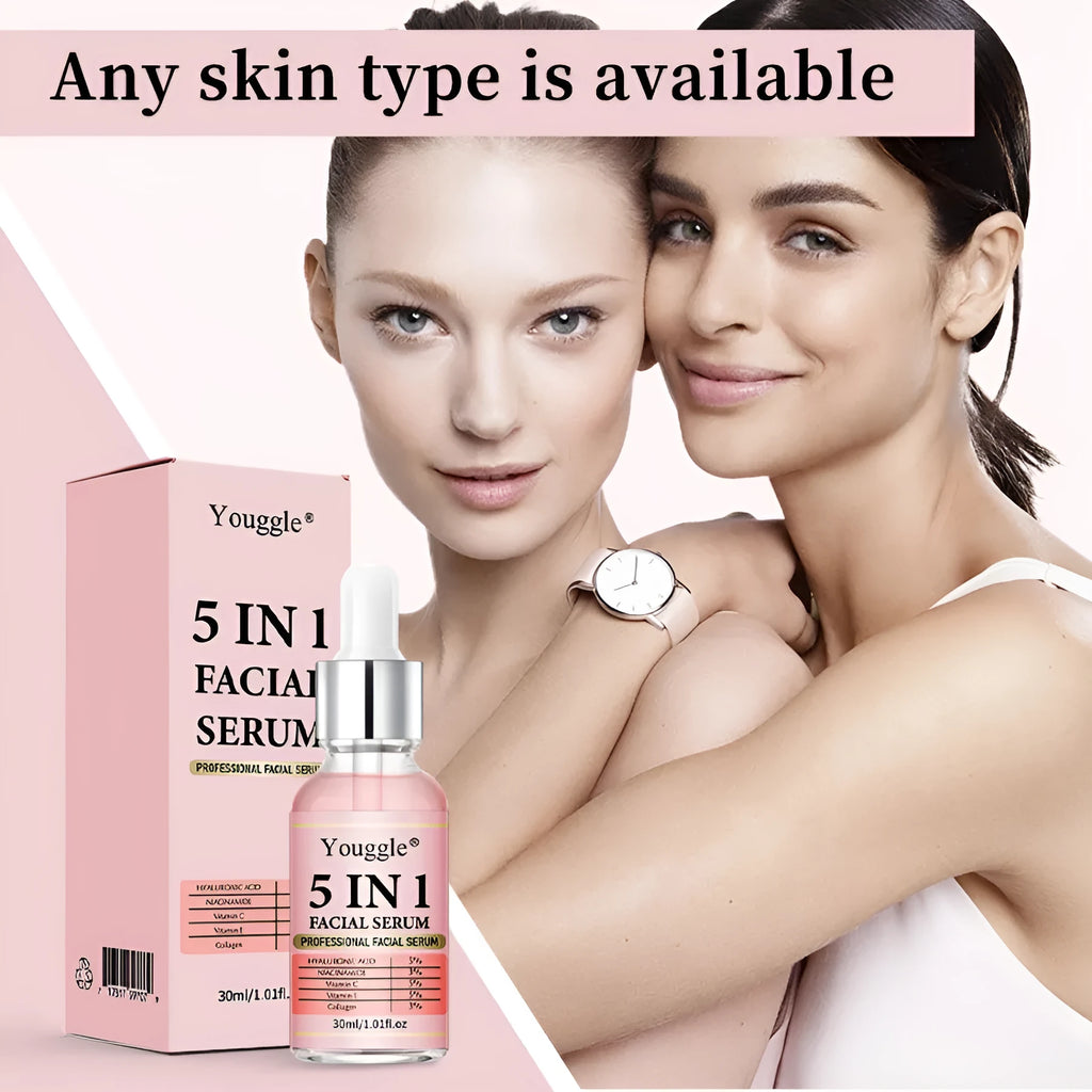 30 ml 5-in-1 face serum bottle for brighter even complexion daily skincare