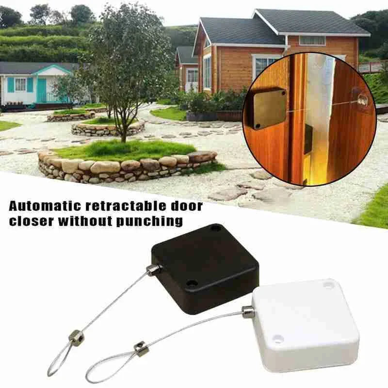 Automatic door closer with soft close feature for sliding and glass doors
