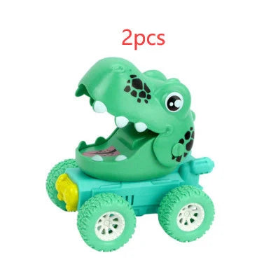 Dinosaur Push Car Sliding Animal Toy Car in various designs for children's play