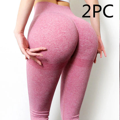 Curve-enhancing yoga pants with a lifting effect, made from premium polyester-spandex blend for superior stretch and support.