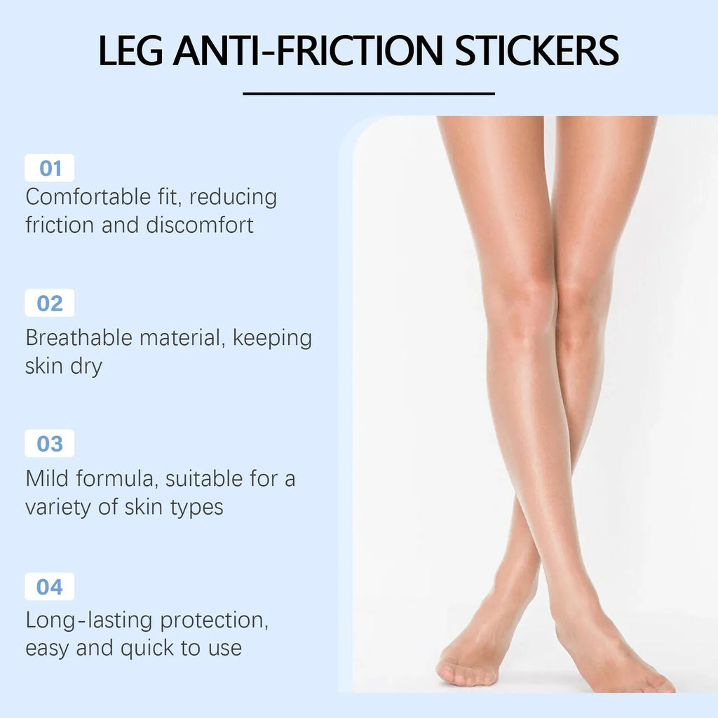 Transparent leg anti-wear gel protection patches in 10-piece pack for sports friction prevention