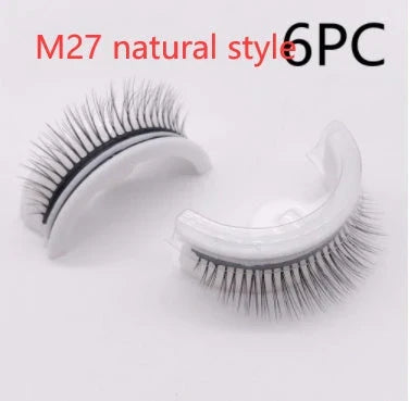 Captivating 3D layered mink-like false eyelashes for bold, voluminous eye makeup looks