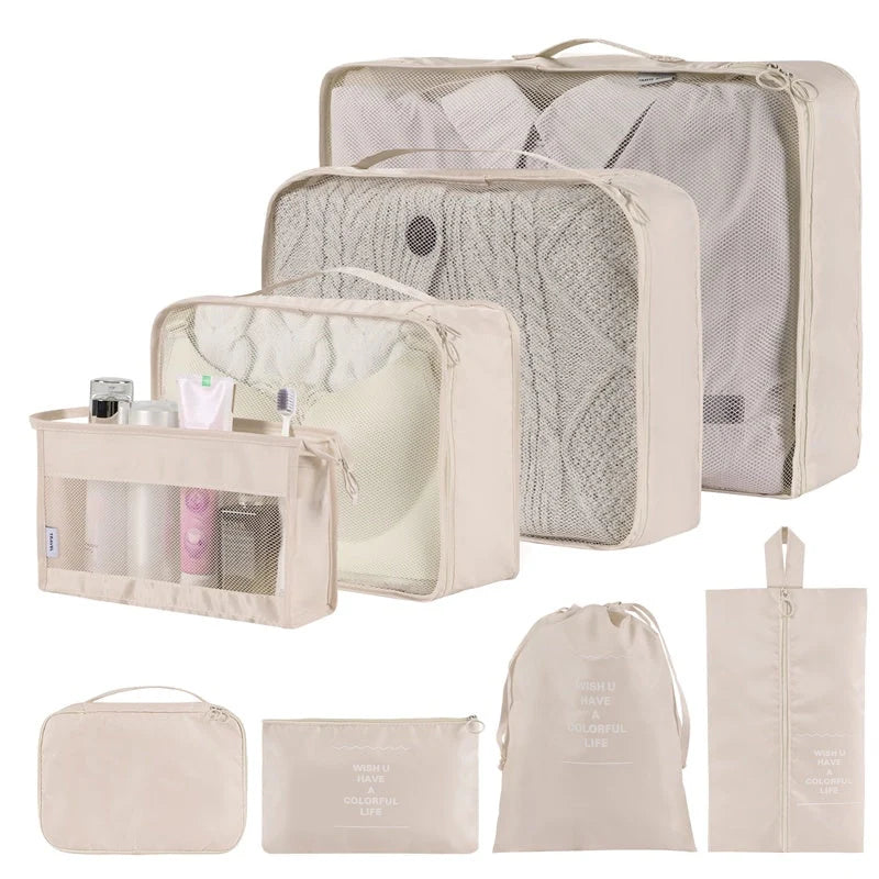 Home Fashion Simple Solid Colour Storage Bag Set in various colours