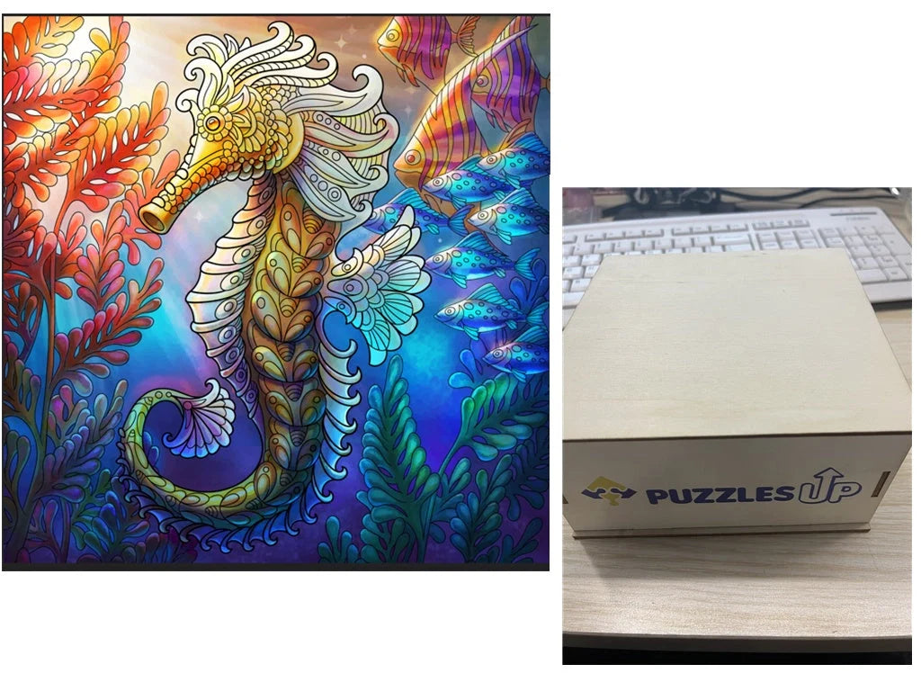 Animal Puzzle Puzzlesup A3 Size With The Box - Detailed wooden puzzle for creative minds