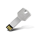 White metal USB 2.0 flash drive ultra-thin waterproof conjoined design 47.5 x 13.5 x 4.5 mm
