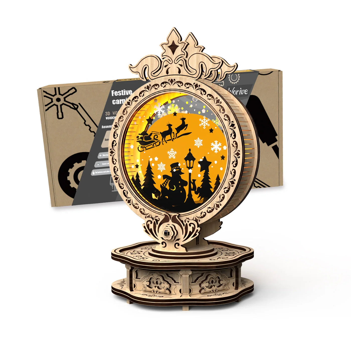 Home Fashion Simple Holiday Carnival Lights Styling Puzzle Toys for festive decoration