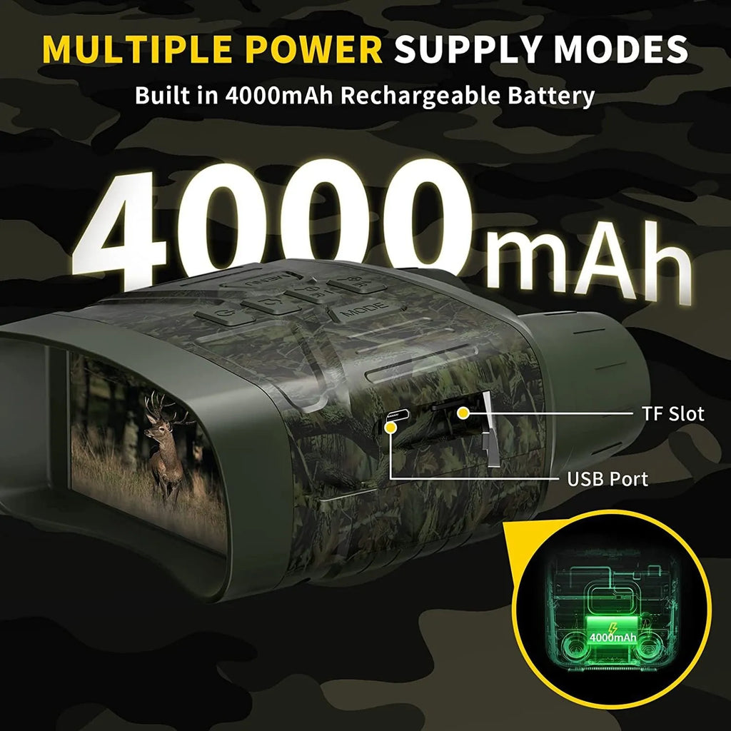 NV4000 black and camouflage night vision instrument with lens and LCD screen