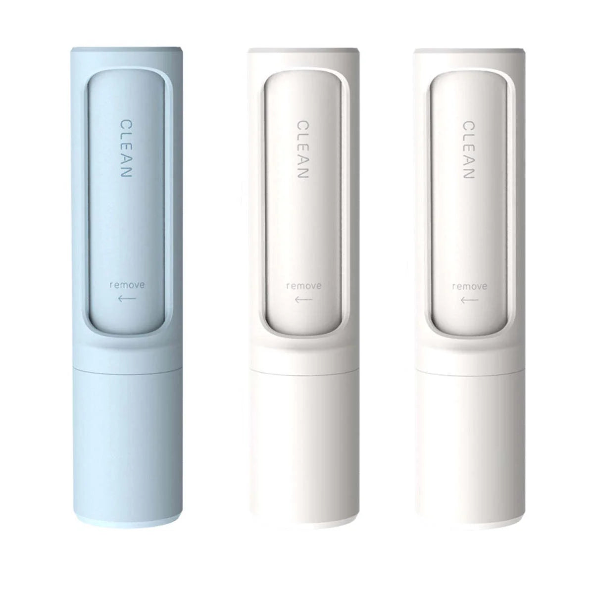 Rotating cylinder electrostatic hair remover brush in multiple colours