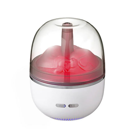 Soothing ultrasonic aroma humidifier with color-changing LED lights, designed to improve air quality and create a relaxing atmosphere in your home or office