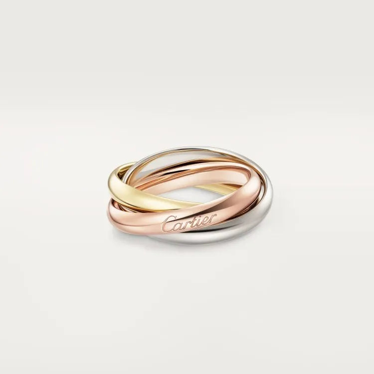 Sterling silver couple ring set showing full diamond, three diamond, and plain band options on a ring tray.