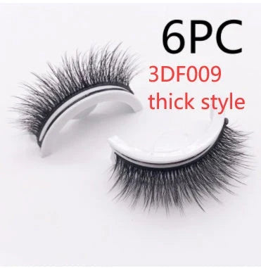 Captivating 3D layered mink-like false eyelashes for bold, voluminous eye makeup looks