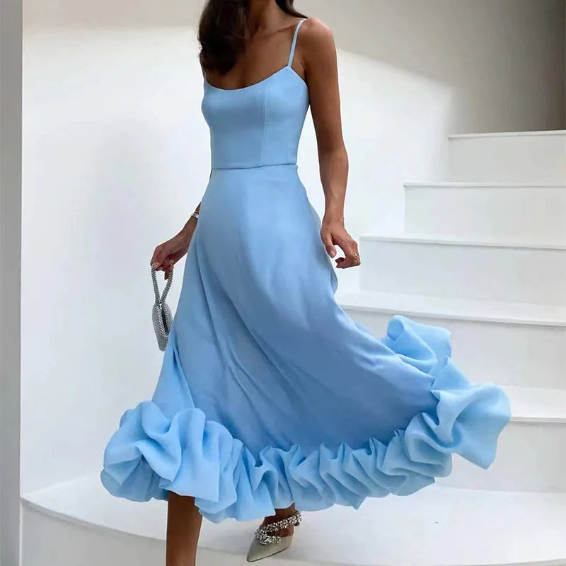 Women's A-Line Skirt with large 3D flower design in various colours