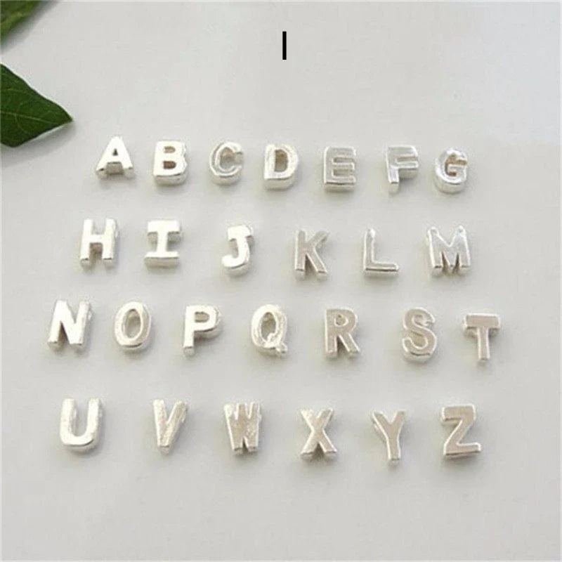 Peach Heart Shaped Letter Necklace in gold and silver finishes with alloy pendant