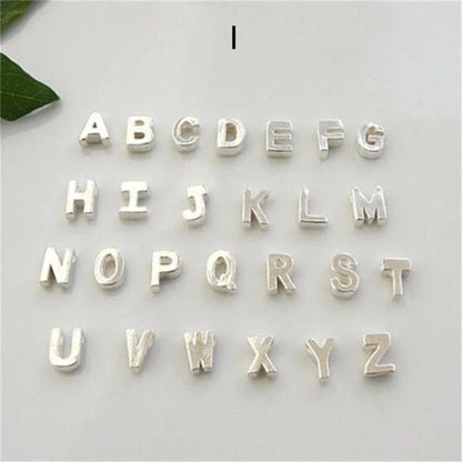 Peach Heart Shaped Letter Necklace in gold and silver finishes with alloy pendant