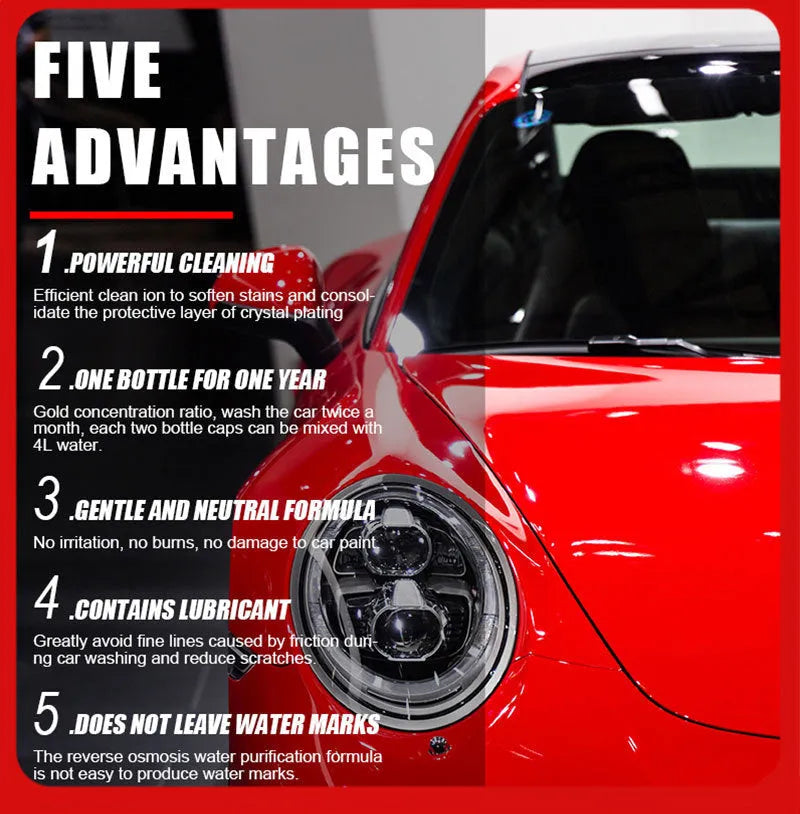 100 ml bottle of concentrated car paint decontamination and polishing high foam cleaner.