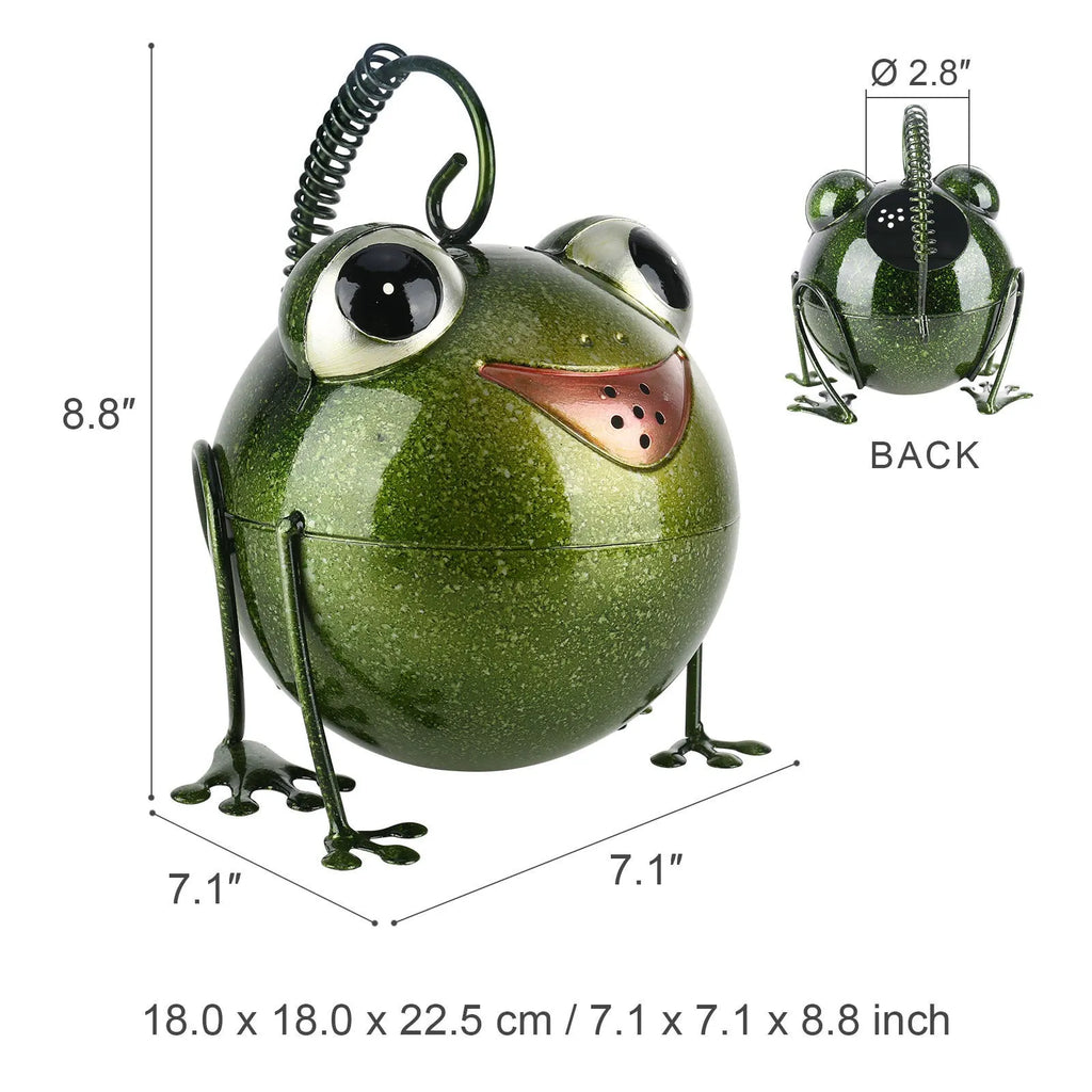 Creative cartoon iron frog watering pot wrought iron garden home decoration novelty watering can