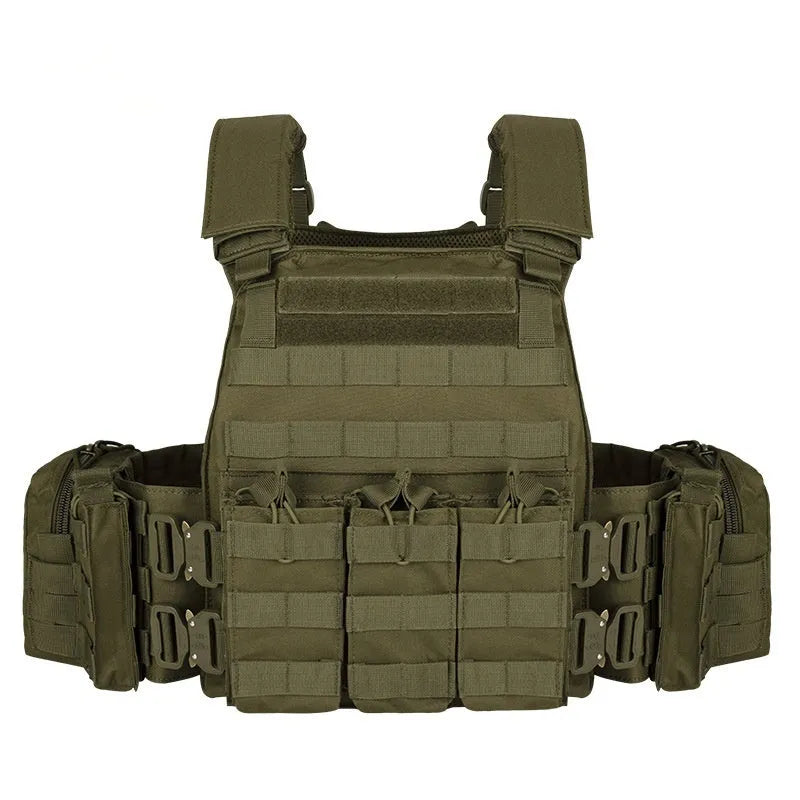 Men's polyester camouflage tactical vest in free size for outdoor training and shooting sports