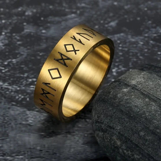 Korean Fashion Titanium Steel Rotatable Ring in various colors, showcasing vintage style and adjustable design