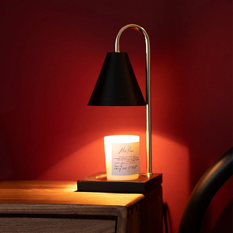 Versatile aromatherapy diffuser lamp with curvy stem, semi-matte finish, and adjustable soft halogen light for soothing fragrance and ambiance in Kiwi homes