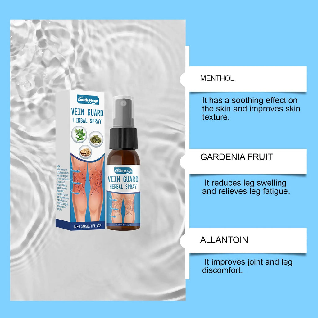 30ml bottle of Herbal Body Care Spray with herbal ingredients list visible.