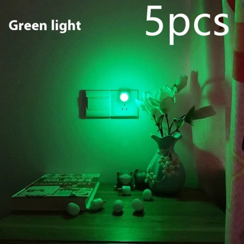 Compact USB LED night light in multiple colours for eye protection and portable use