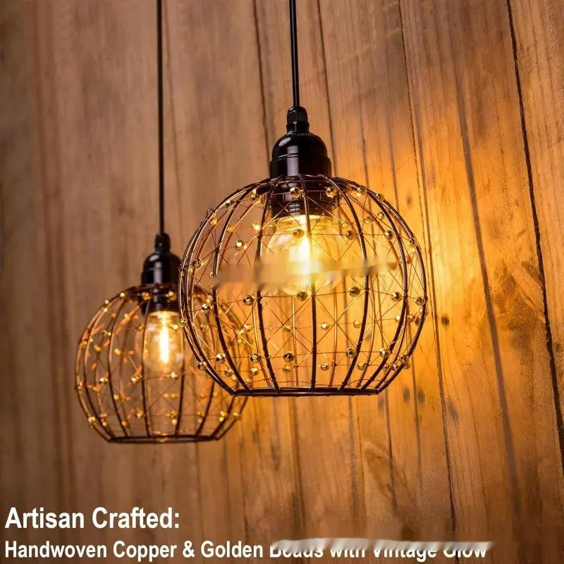 Outdoor waterproof camping chandelier with iron construction and American style design