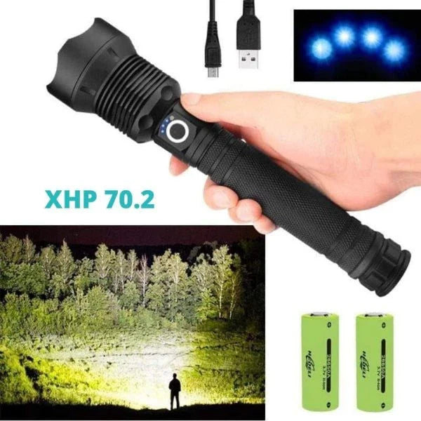 90,000 Lumens XHP70.2 - The Most Powerful Flashlight for Outdoor Adventures in New Zealand