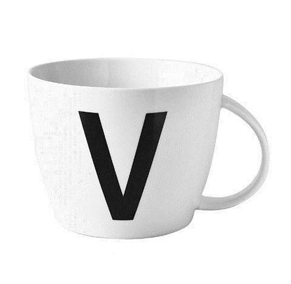 Personalized Initial Ceramic Mug with Sleek Minimalist Design and Eco-Friendly Materials