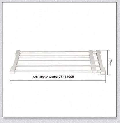 Fully Adjustable Retractable Indoor Pet Barrier with Durable Plastic-Coated Iron Pipe Construction