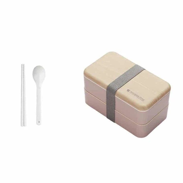 Eco-friendly BPA-free lunch box with spoon and chopsticks, made in New Zealand