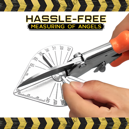 U-Shaped Multi-Angle Cutter with Stainless Steel Blade and Ergonomic Rubber Grip