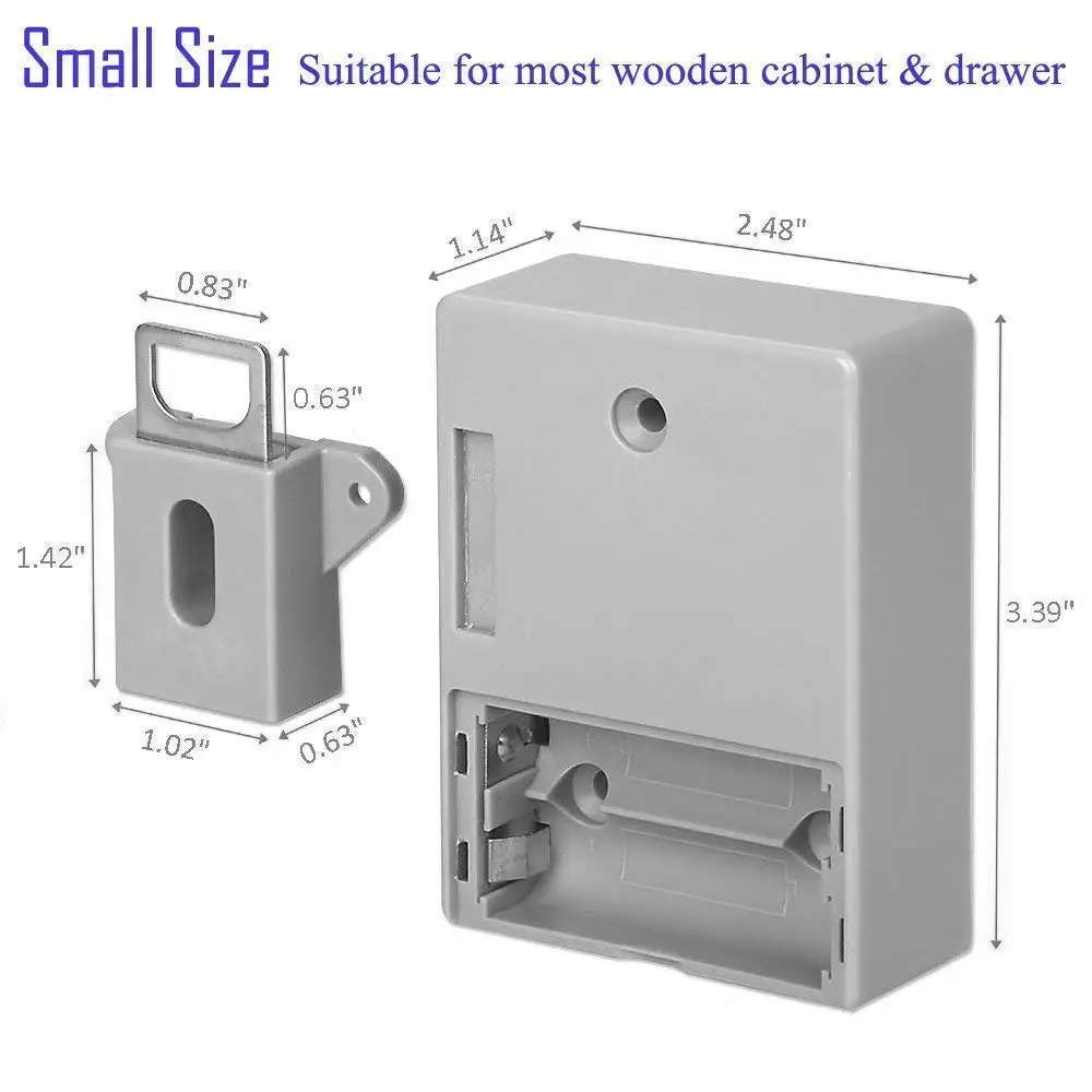 A digital smart induction drawer lock with a hidden, keyless design for securing cabinets, drawers, and more in New Zealand homes and businesses.