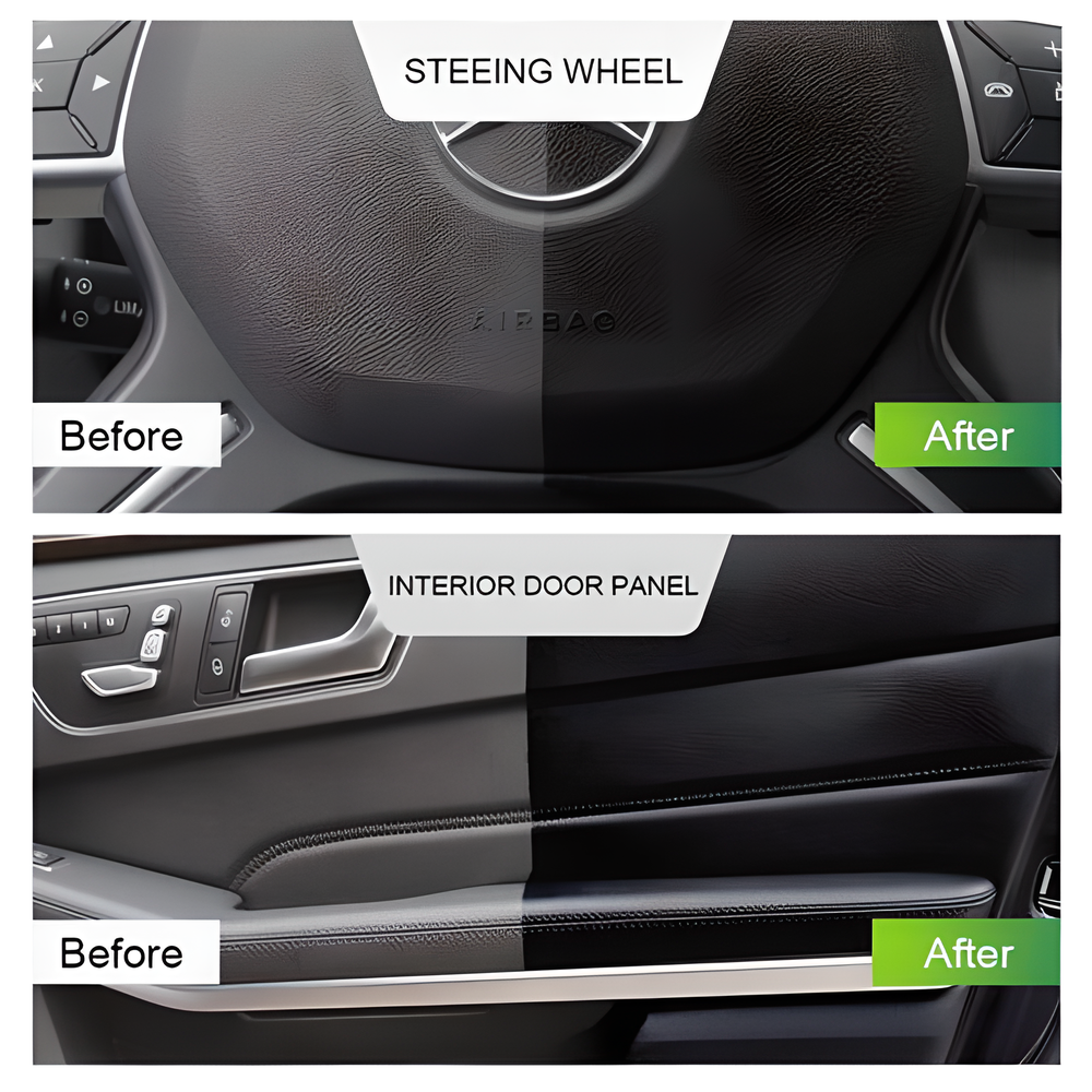 Car Interior Revitalising & Cleaning Bundle (2-Pack) - Restore Showroom Shine to Plastic and Rubber Trims