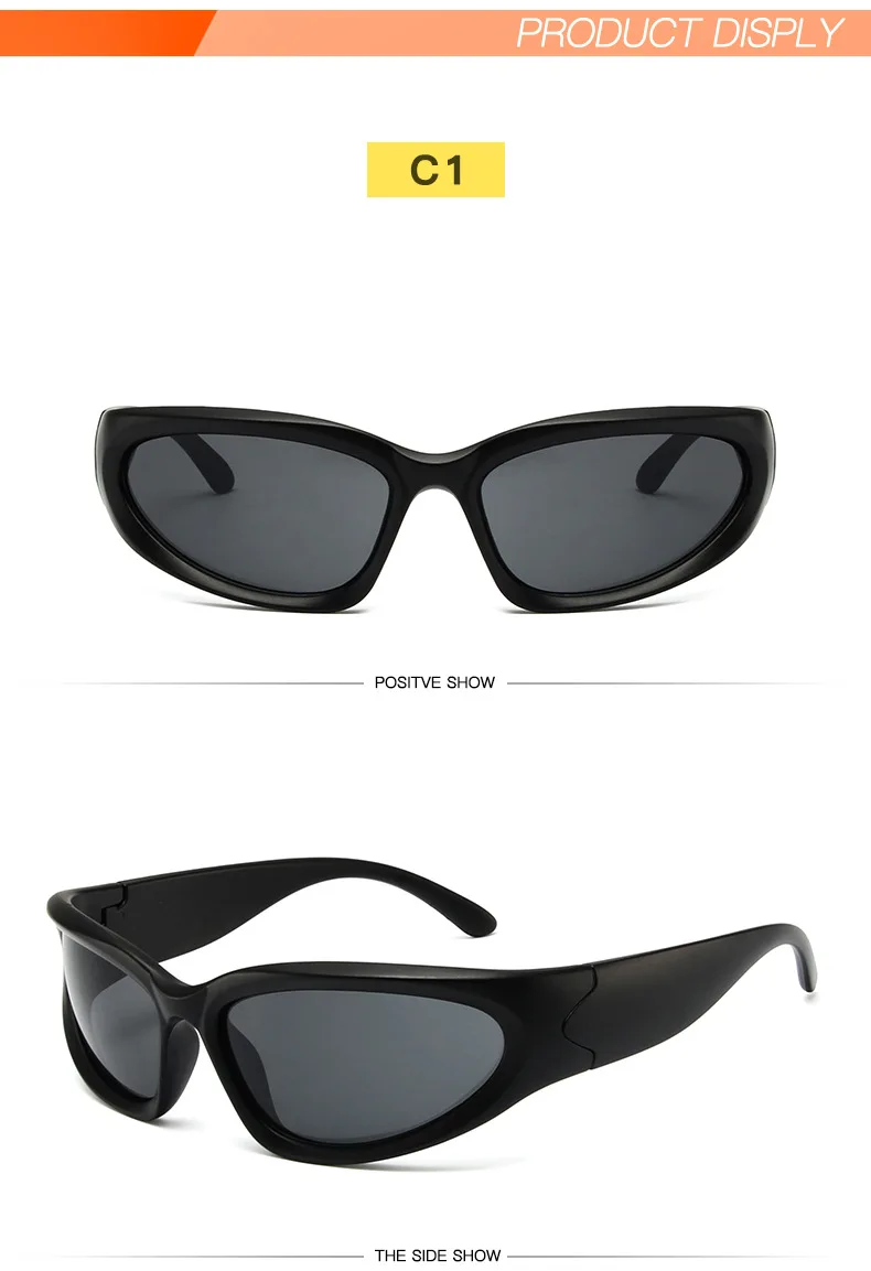Stylish mirror sunglasses with a futuristic design, providing 100% UV protection and anti-reflective coating for Kiwis