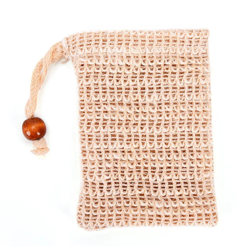 Eco-Friendly Sisal Soap Saver Pouch - Sustainable and Refreshing Cleansing Solution