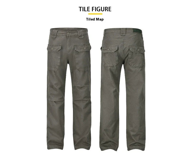 A pair of grey-green cotton overalls with a straight-leg design, perfect for the laid-back Kiwi lifestyle.