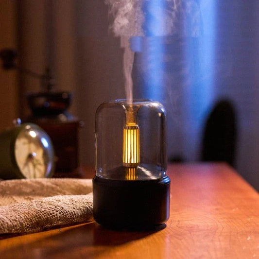 Atmosphere Light Humidifier Candlelight Aroma Diffuser - Soothing ambiance with candlelight effect and essential oil diffusion