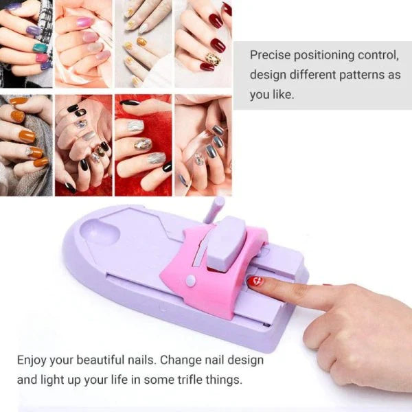 Stylish Nail Art Printer - Compact, Cordless Nail Printing Machine for Effortless, Salon-Quality Nail Designs at Home