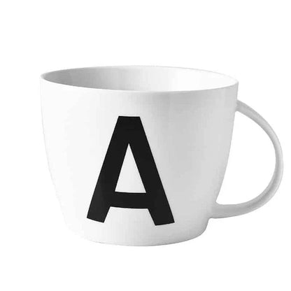 Personalized Initial Ceramic Mug with Sleek Minimalist Design and Eco-Friendly Materials