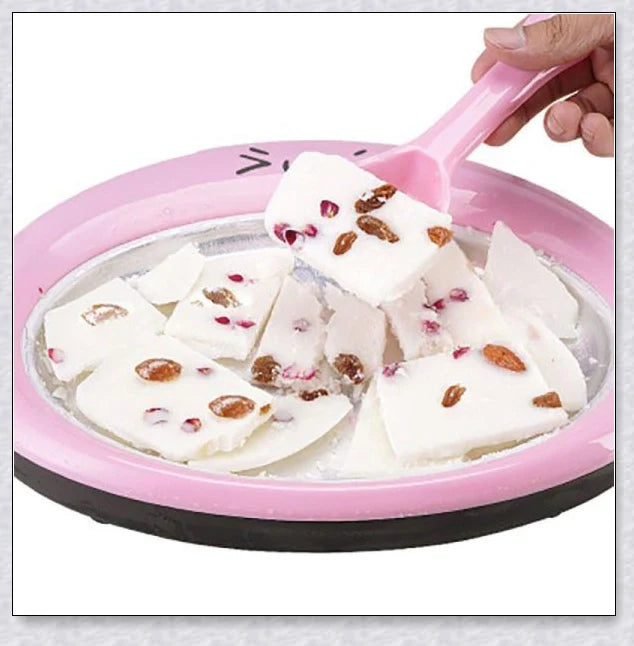 Slushypan - Magic Ice Cream Maker Pan Fried Yogurt Rolling Machine, a revolutionary kitchen tool that lets you make homemade frozen treats in minutes.