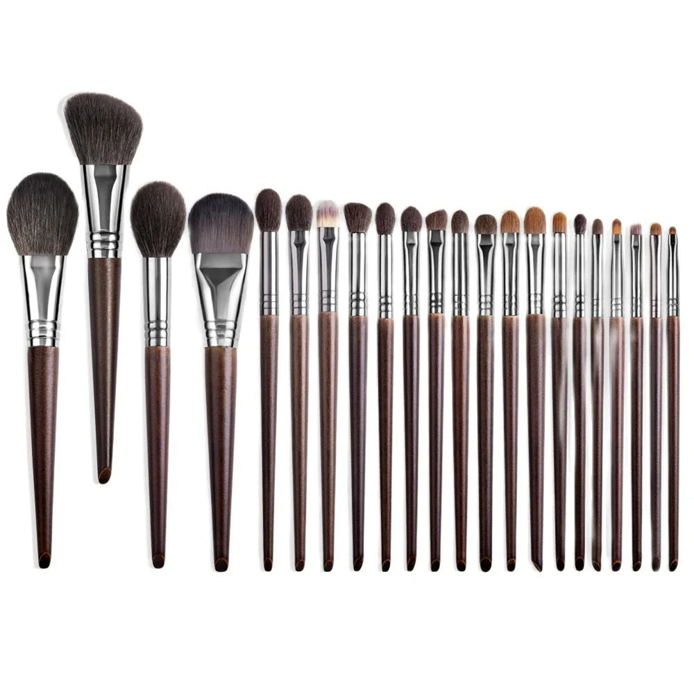 22-Piece Premium Makeup Brush Set with Soft Synthetic and Goat Hair Bristles for Flawless Makeup Application