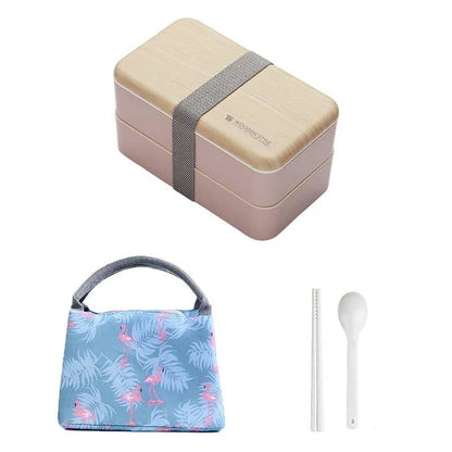 Eco-friendly BPA-free lunch box with spoon and chopsticks, made in New Zealand